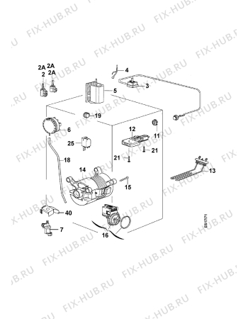 Взрыв-схема стиральной машины Zanussi TL882C - Схема узла Electrical equipment 268